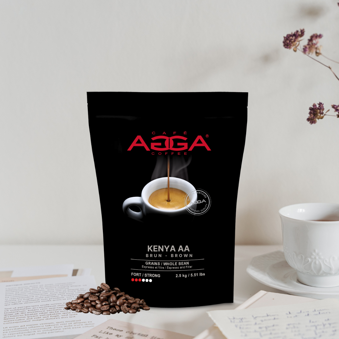 Kenya AA 2500 g - Grains - Torréfaction Moyenne
